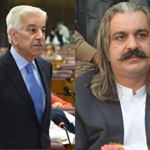 Khawaja Asif Accuses KP CM Gandapur of Betrayal and Disloyalty