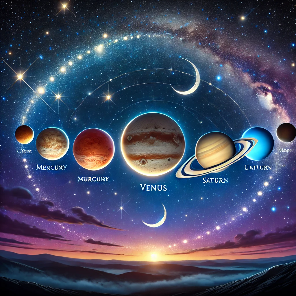 “Planet Parade 2025: How to Spot All Seven Planets in the Night Sky”